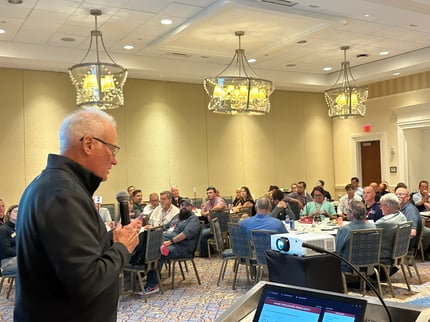 Paul Byrnes leads Distributor Networking at the Annual Meeting.